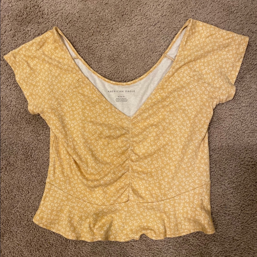 American Eagle Yellow Shirt